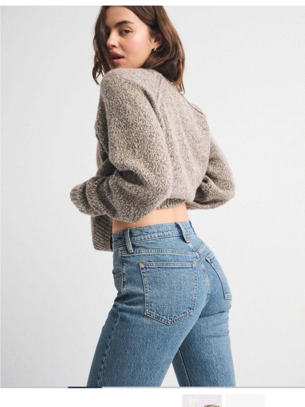 Abercrombie & Fitch The 90’s Relaxed Jean High Rise - Medium, Curve Love Size 27 - Picture 3 of 9